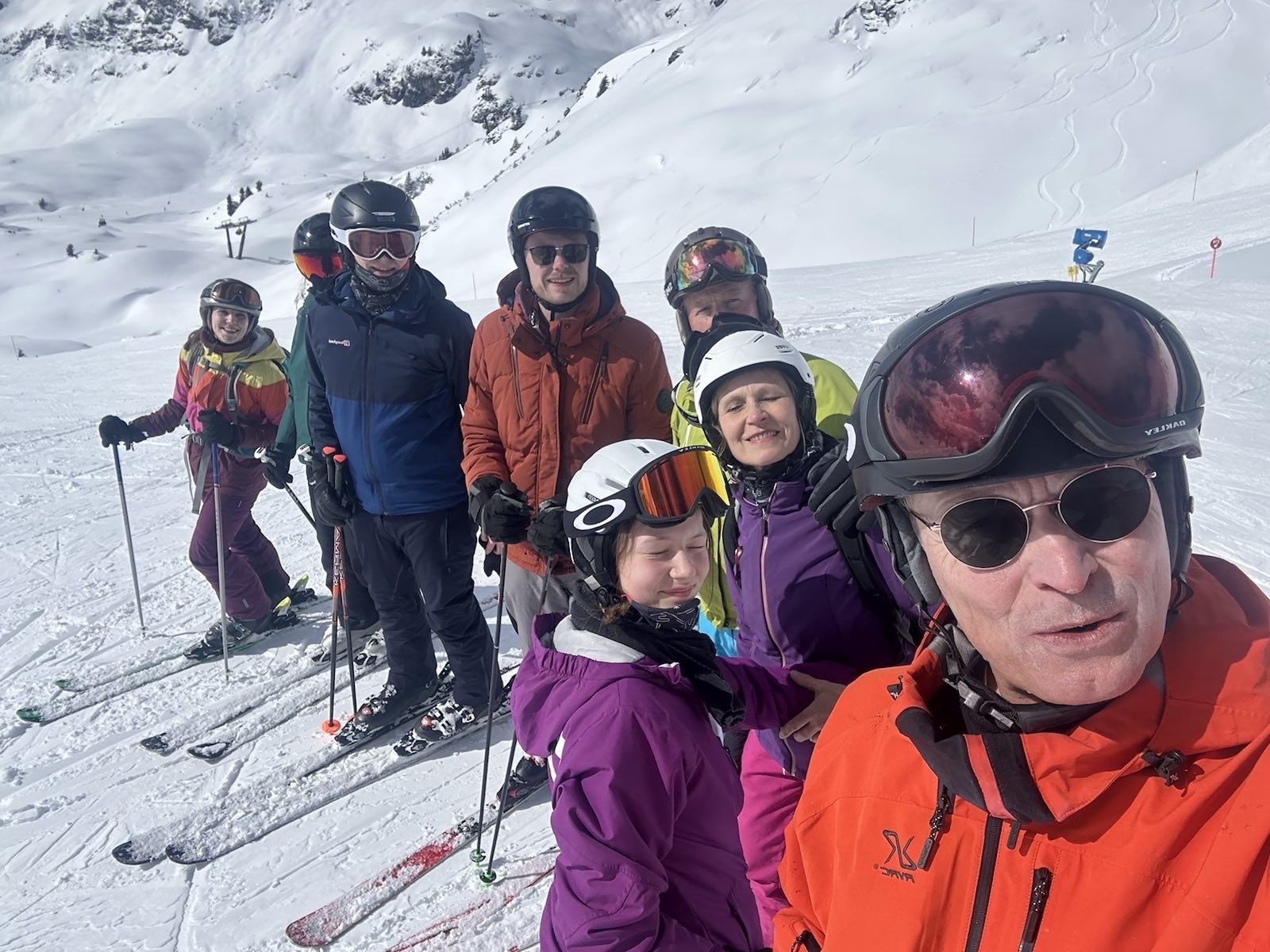 Familienausflug auf der Skipiste